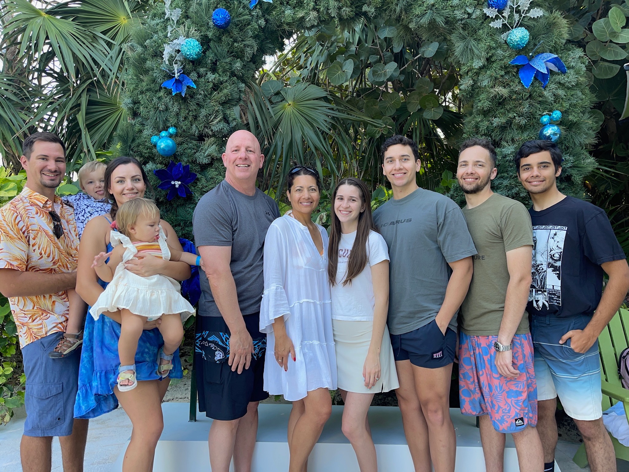 A vacation to remember—Christmas in the Bahamas.